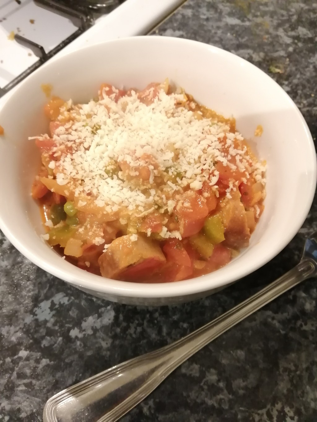 Shakshuka style sausage stew